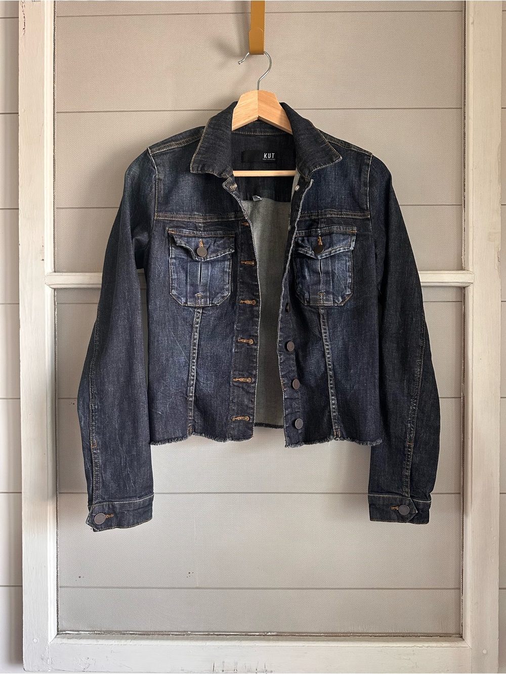 Kut from the Kloth Dark Indigo Denim Jacket